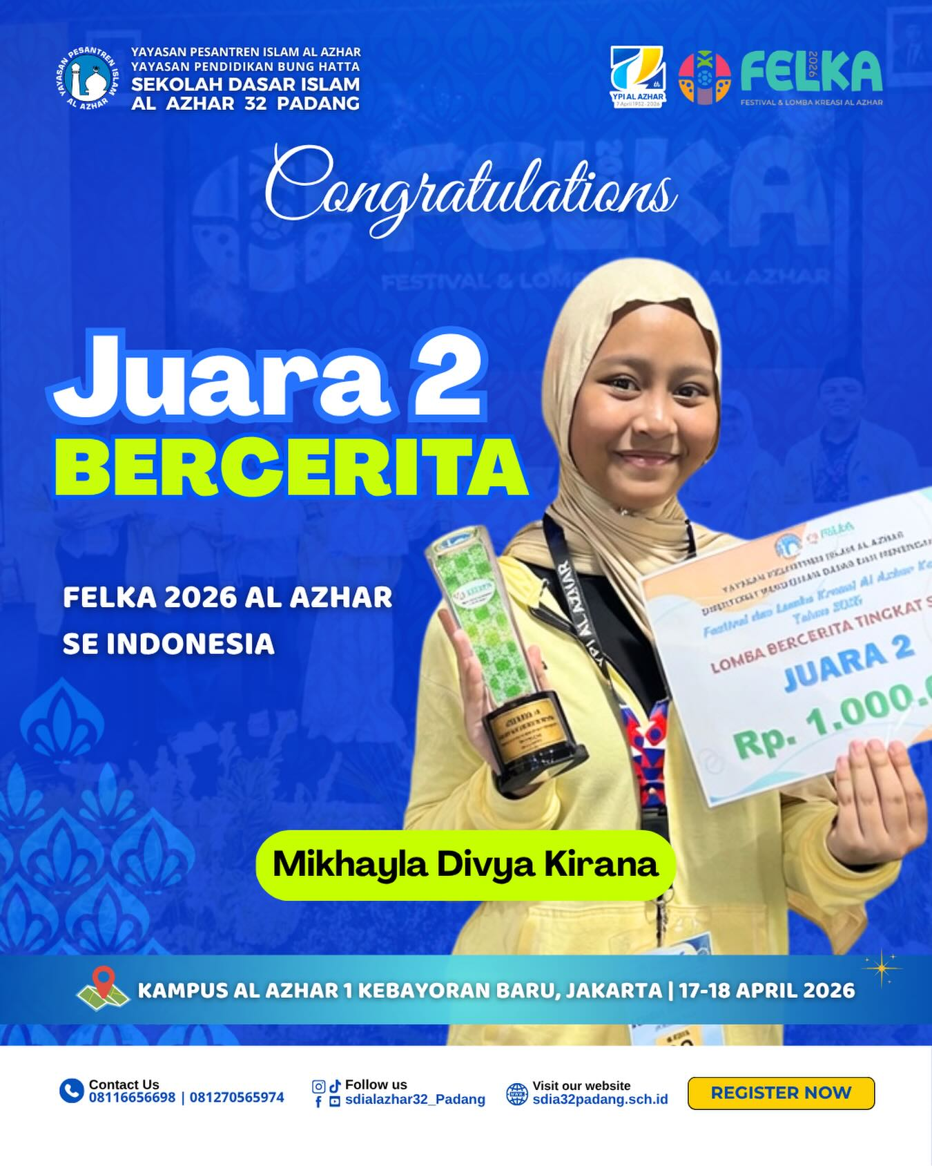 Mikha - Juara Felka 2026 Al Azhar Se Indonesia