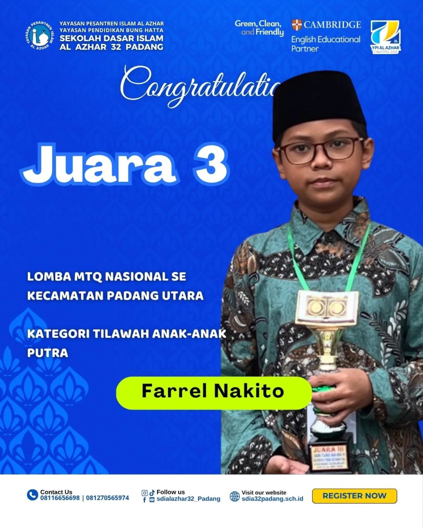 Lomba MTQ Nasional se Kecamatan Padang Utara