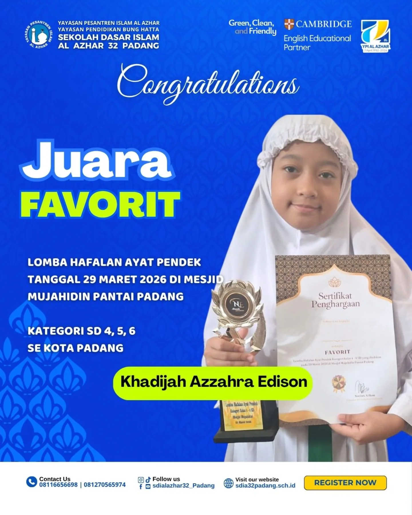 Juara Favorit Felka 2026 Al Azhar Se Indonesia